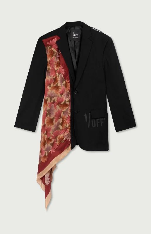 Blazer Shoulder Scarf B/N