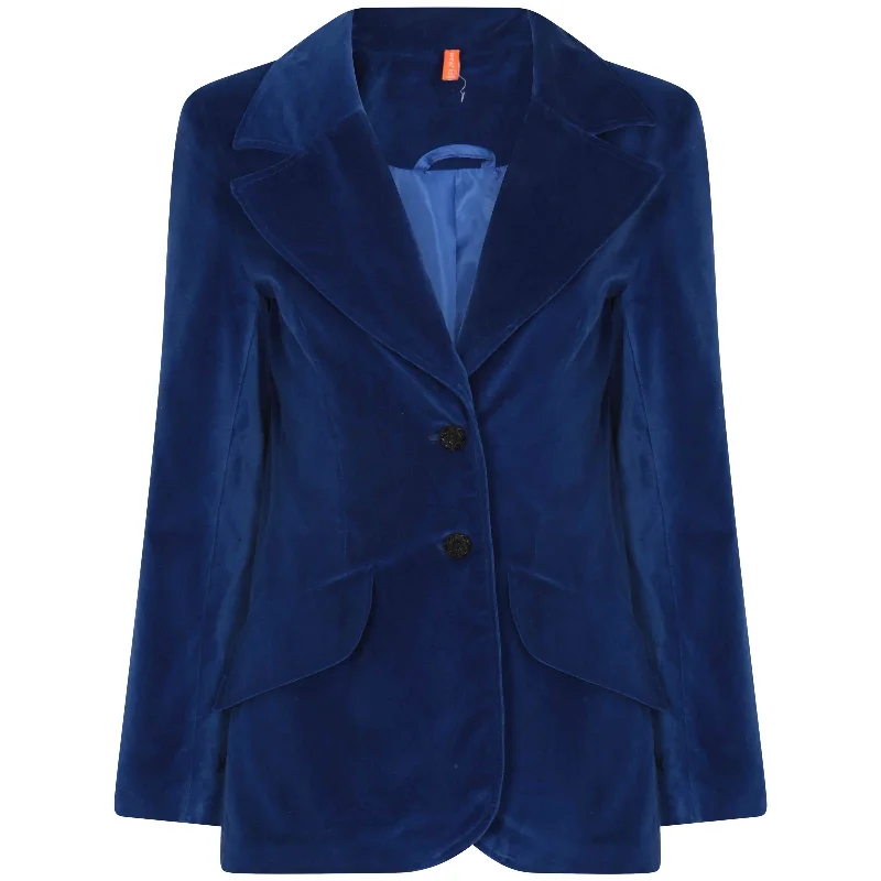 Susan Velvet Jacket Blue