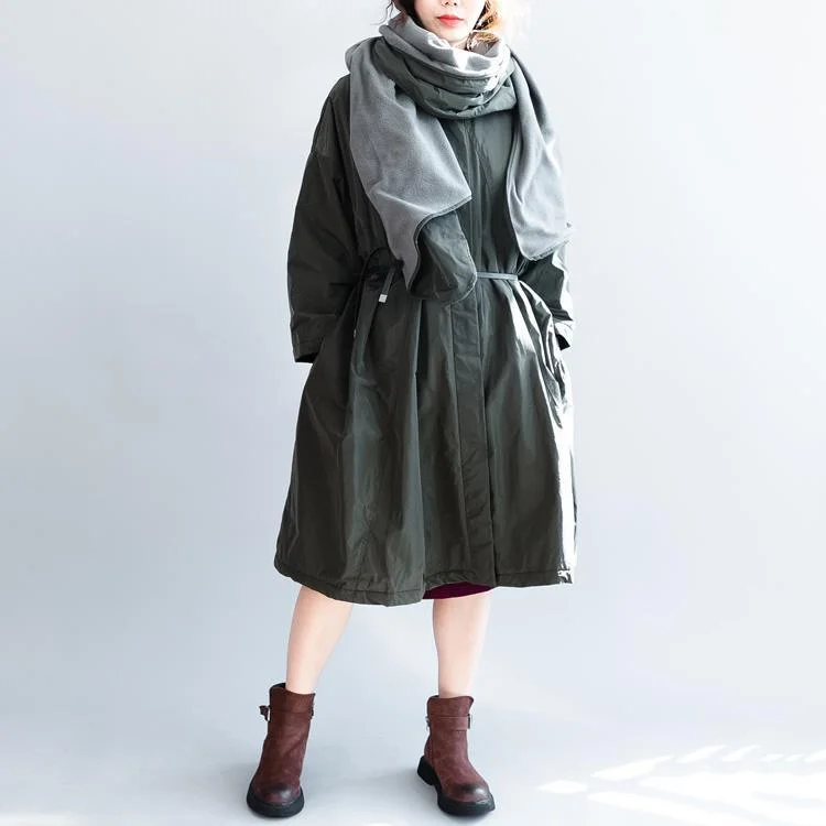 New Tea green down overcoat oversized down overcoat Luxury long winter outwear