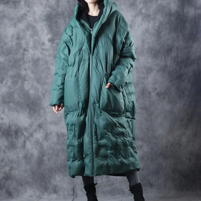 women green winter parka trendy plus size warm winter down coats hooded quilted coat women zippered pockets winter cotton outwear