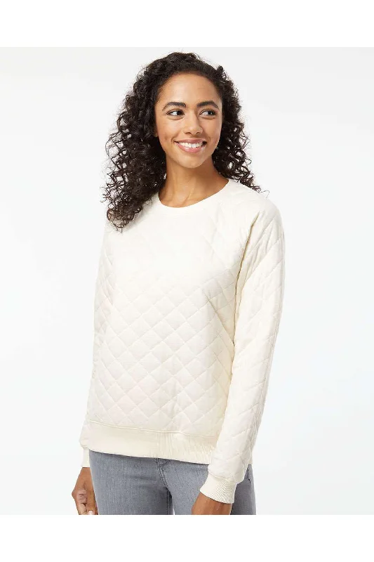 Boxercraft Womens Quilted Crewneck Sweatshirt - Natural