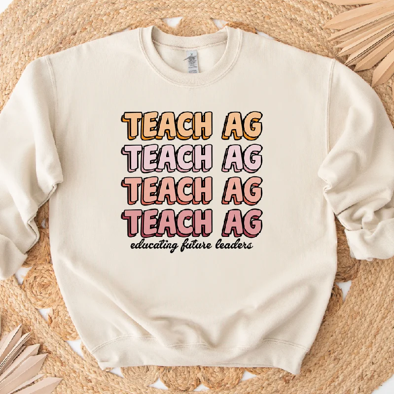 Groovy Educating Future Leaders Teach Ag Crewneck (S-3XL) - Multiple Colors!